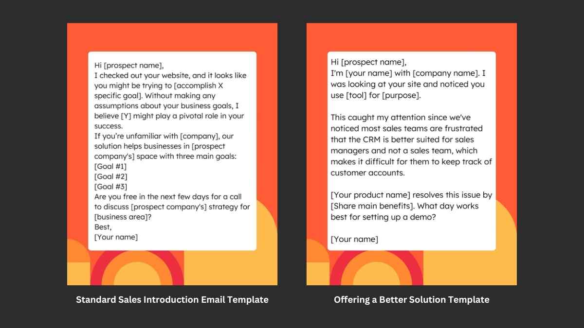 HubSpot sales email templates for sales enablement materials