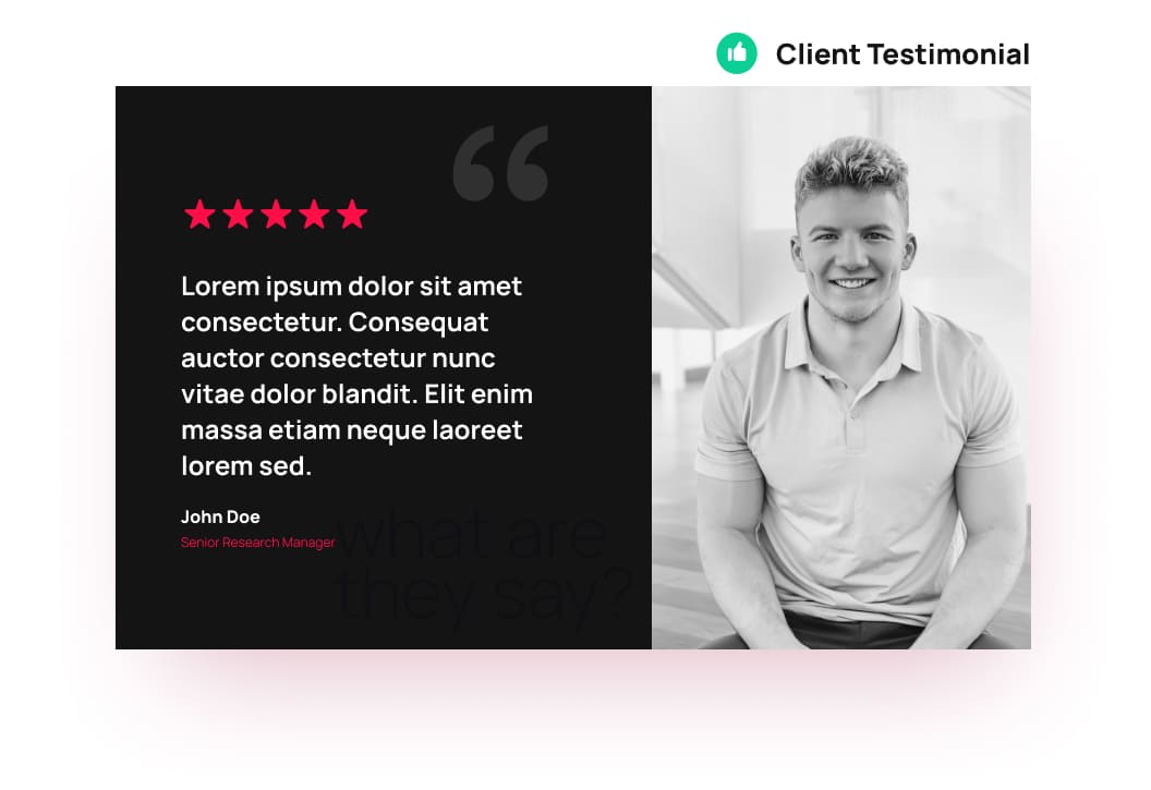 Client testimonial highlighting the importance of customer feedback in sales enablement.