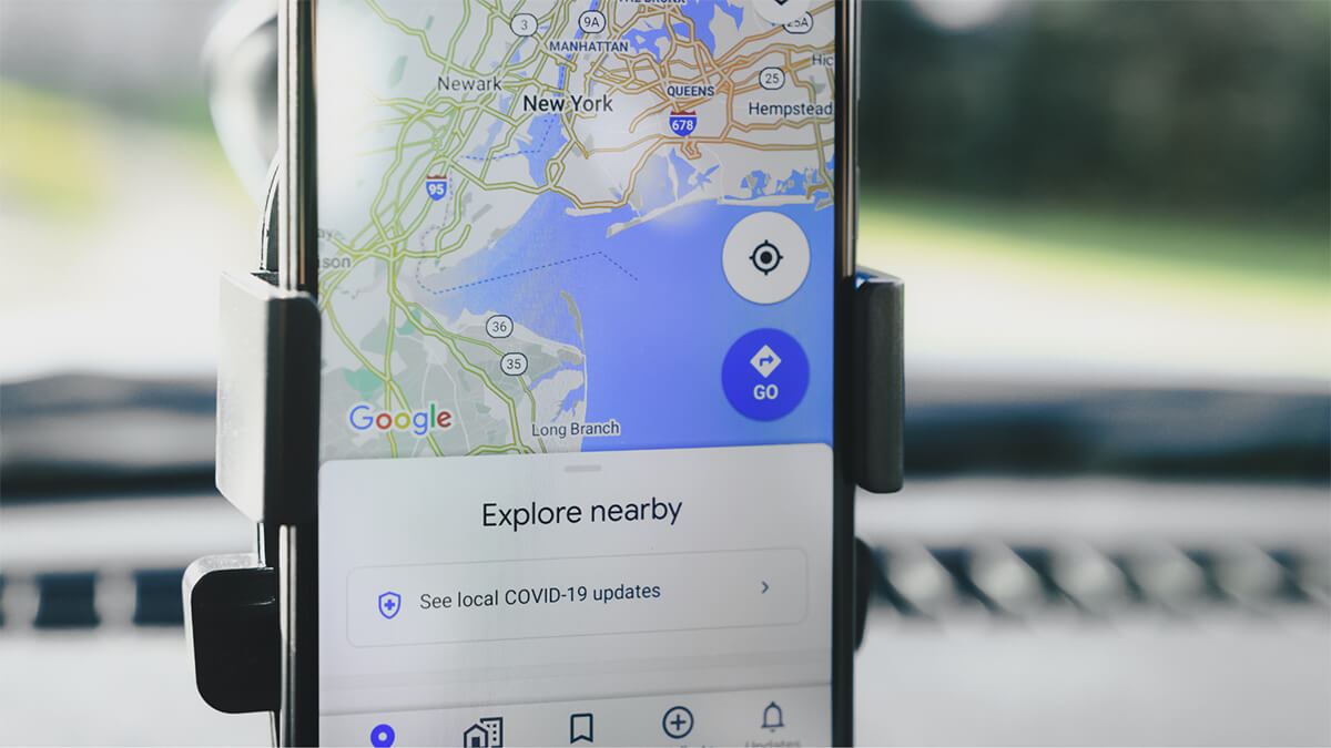 Google Maps screen showing New York area for local SEO strategy